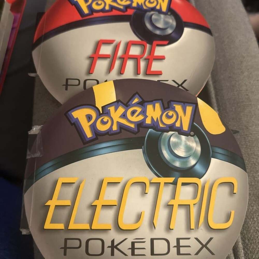 Nintendo Pokemon Scholastic 2004 Electric and Fire Pokedex Paperback